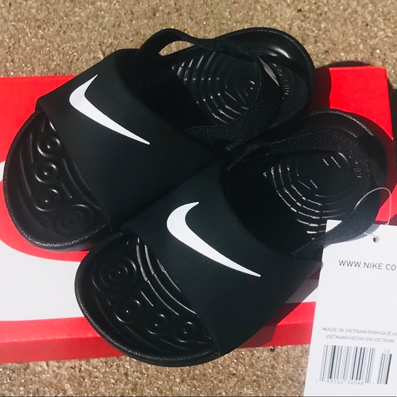 Nike Other - NWT Nike Kawa Black Toddler Slides Sandals
